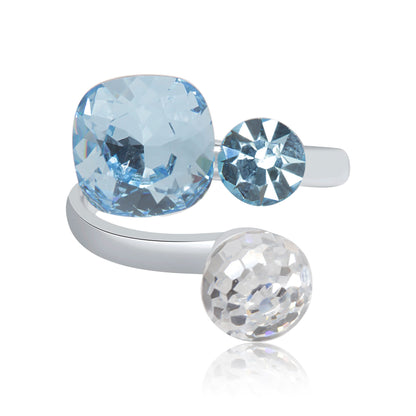 Silver Blue Lagoon Ring