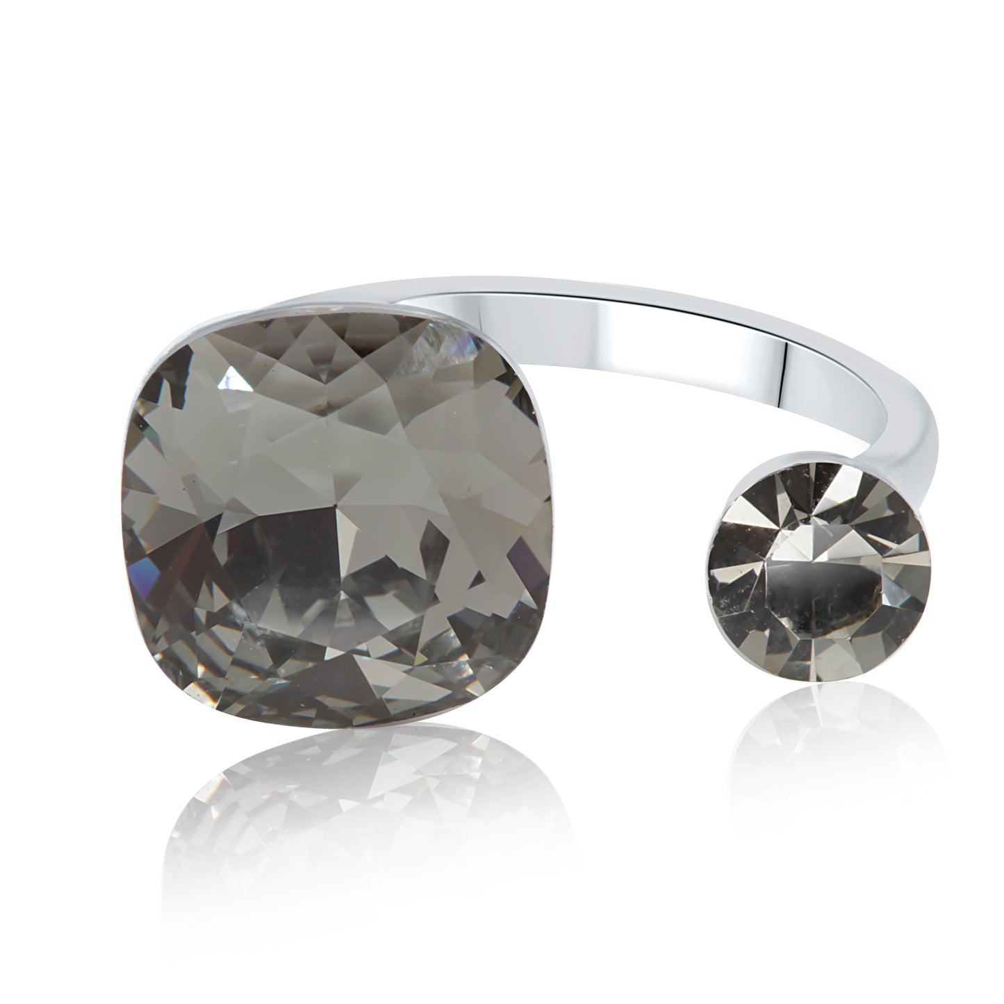'Twilight Twins' Silver Ring