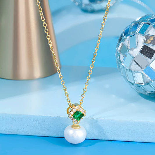 'Classic Grace Pearl' Gold Plated Pendant