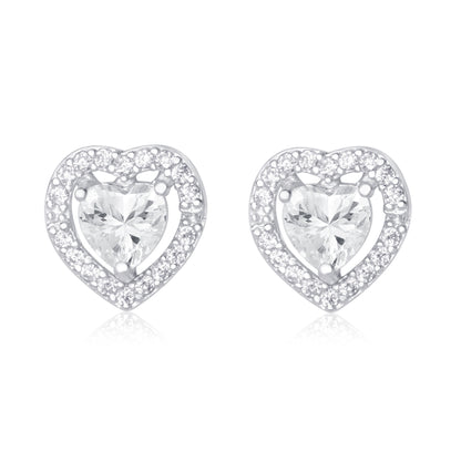 "Loving Heart" Silver Earrings