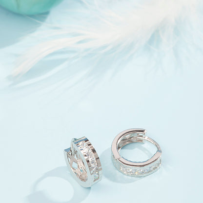 Silver Cubic Zirconia Crystal Earrings