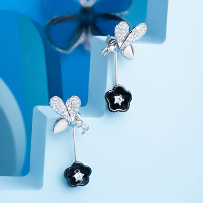 Silver Nectar Nook Earrings