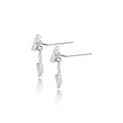 Silver Beautiful Butterfly Earrings