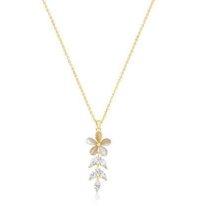 Gold Plated Golden Blossom Pendant
