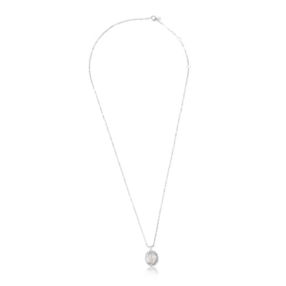 "Moonlit Halo" Silver Pendant