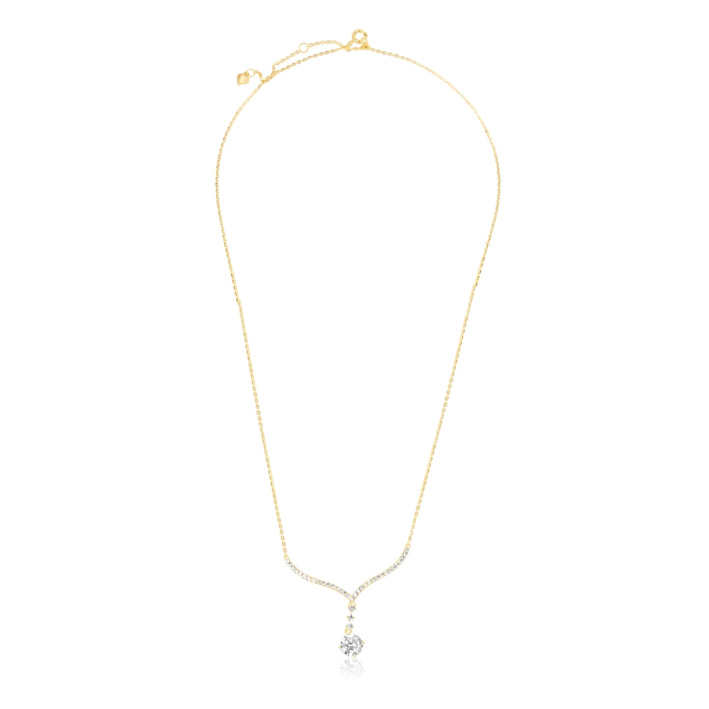 "Golden Radiant Drop" Necklace