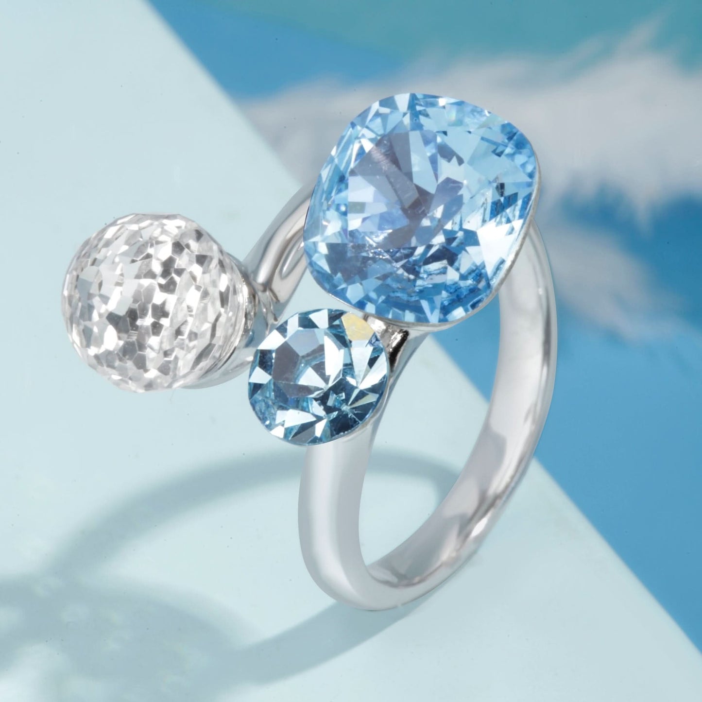 Silver Blue Lagoon Ring