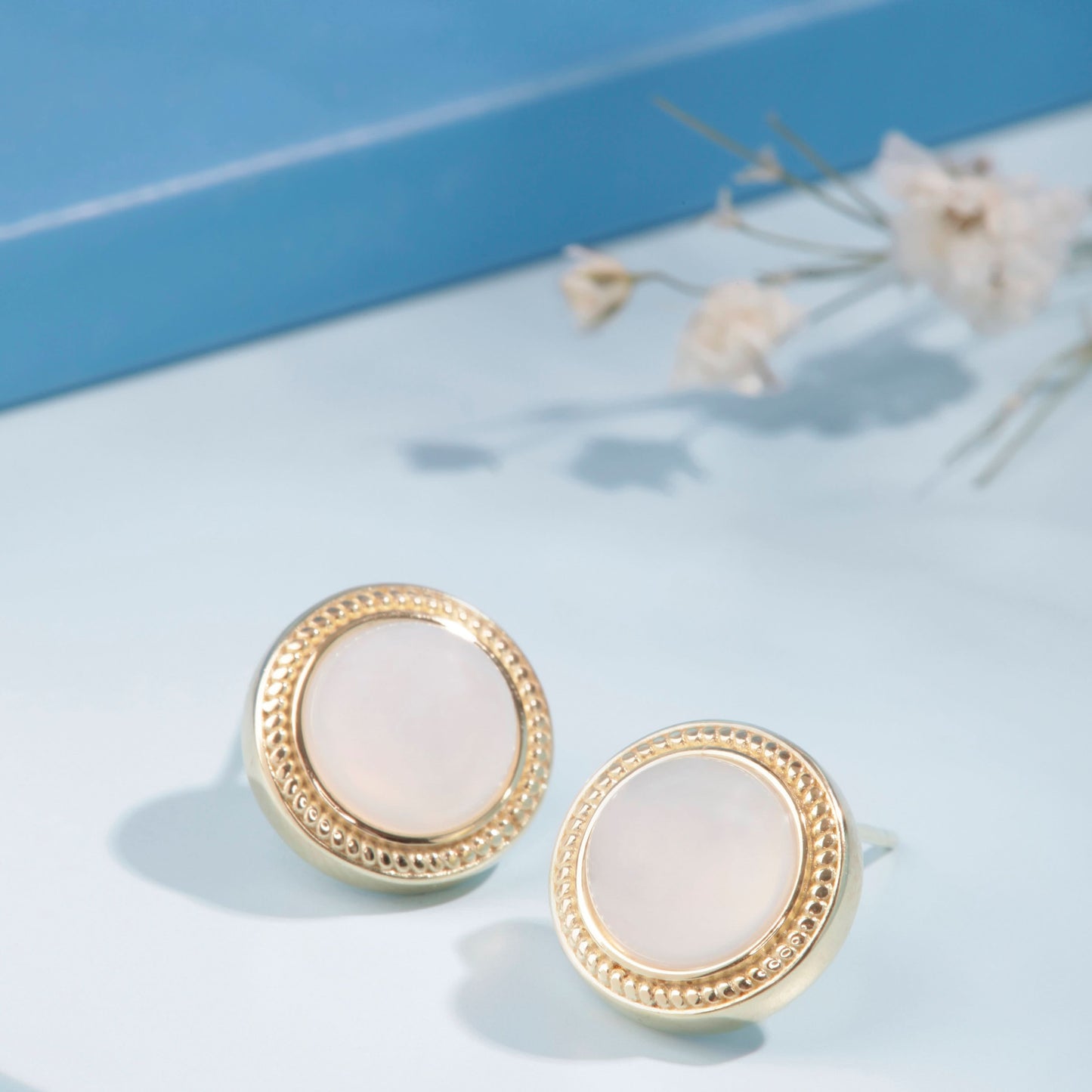 Gold Plated Moonstone Radiance Zirconia Earrings