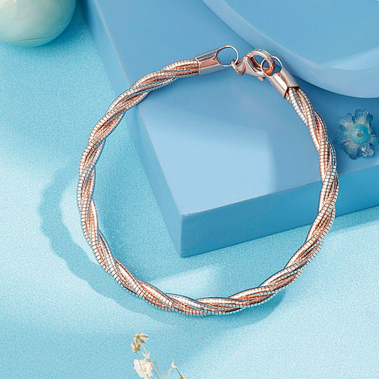 Silver Trinity Tones Bracelet