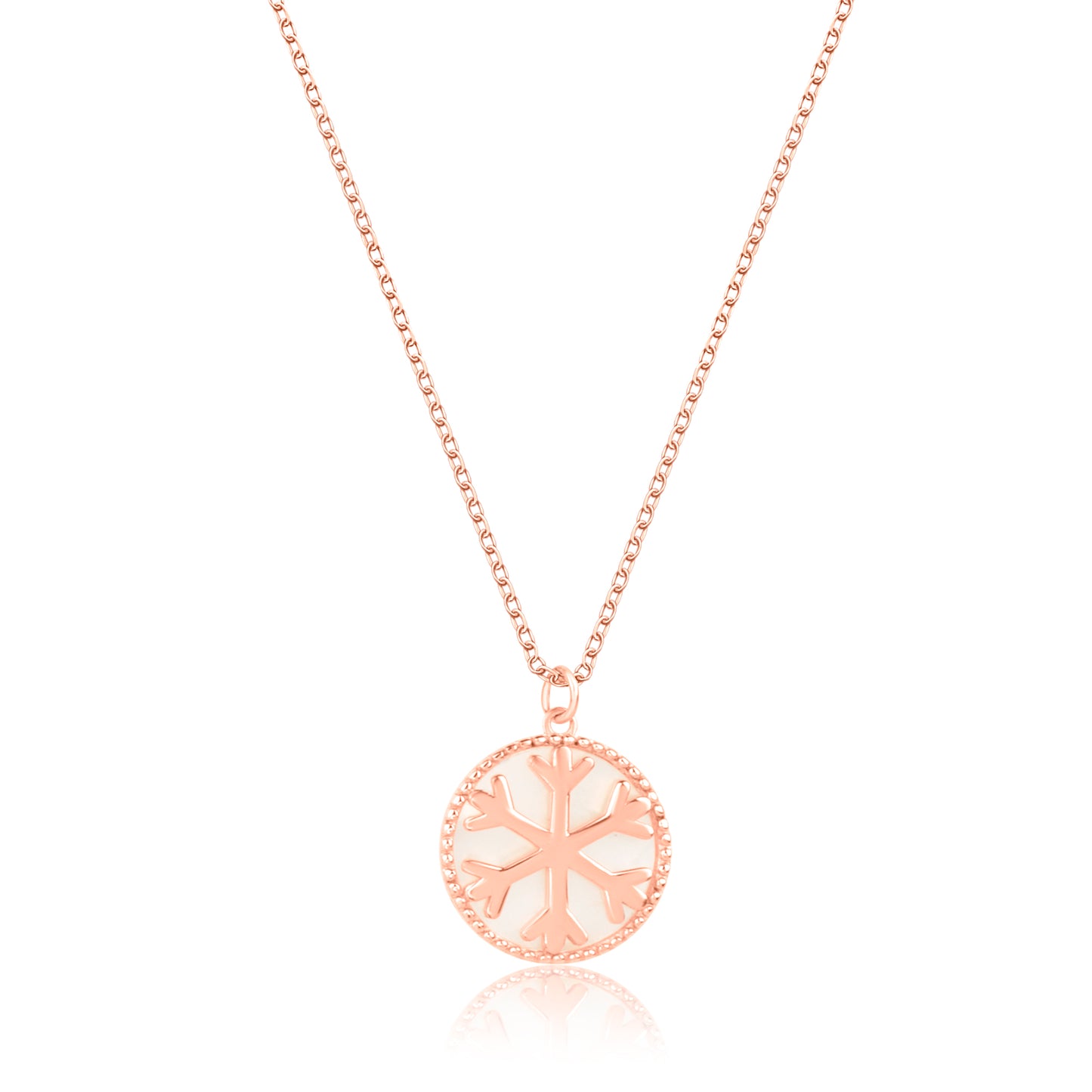 'Winter Wonderland' Rose Gold Pendant