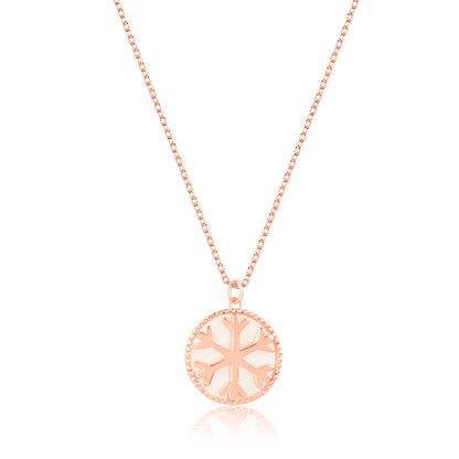'Winter Wonderland' Rose Gold Pendant