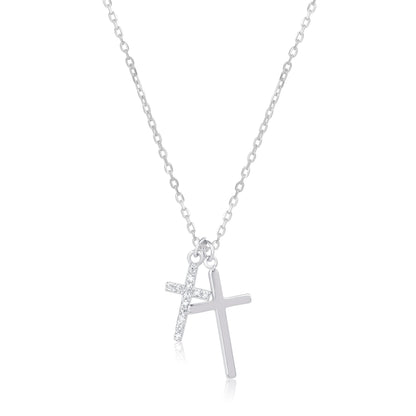 Christ Cross Silver Pendant
