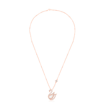 'Shining Swan' Rose Gold Pendant