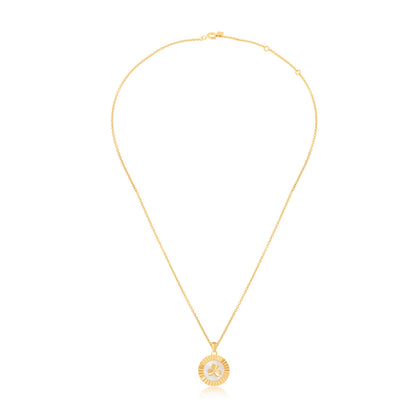 Gold Plated Fortune Clover Pendant