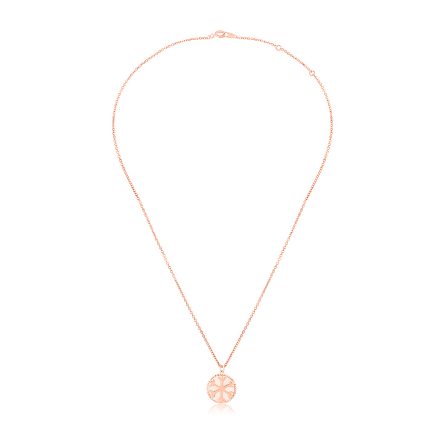 'Winter Wonderland' Rose Gold Pendant