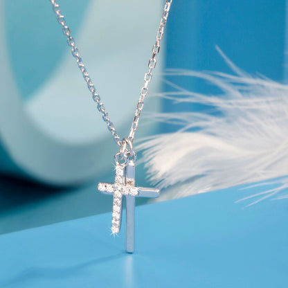 Christ Cross Silver Pendant
