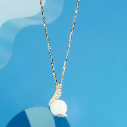 'Mystic Moonstone' Gold Plated Pendant