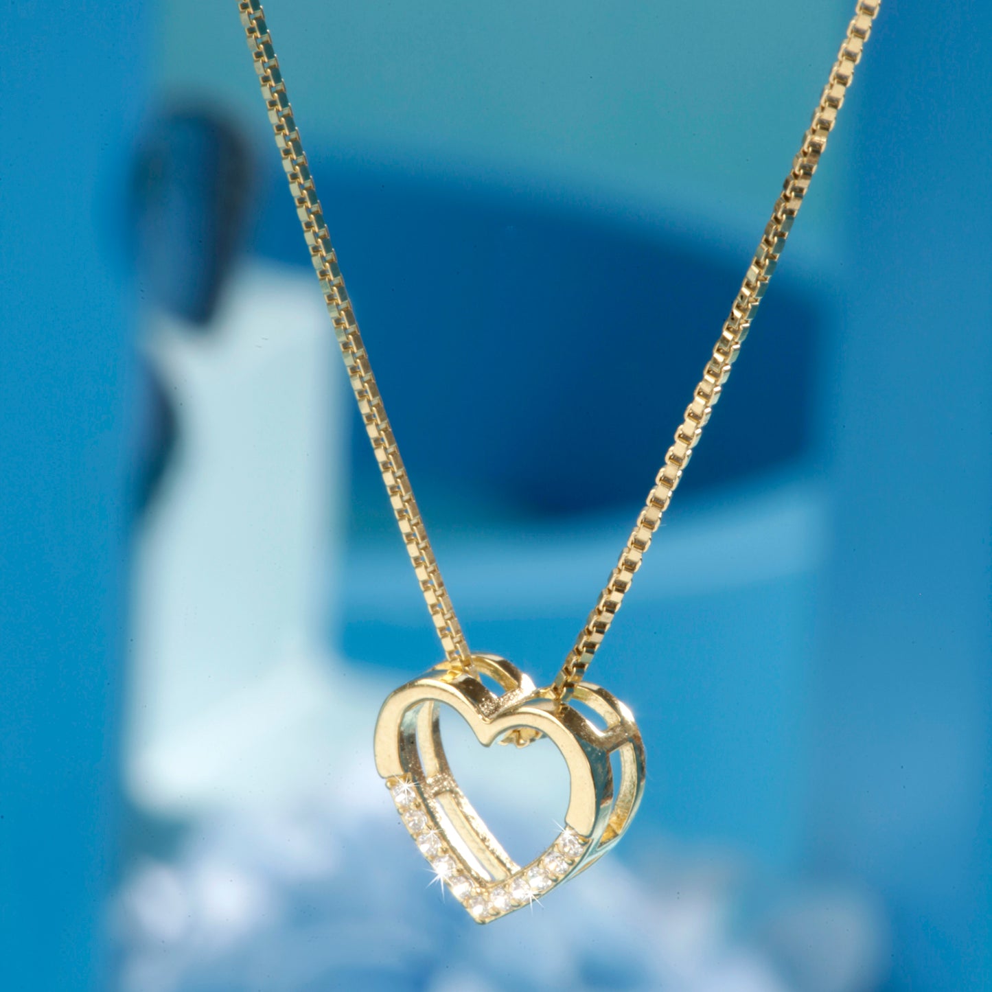 'Shining Heart' Gold Plated Pendant