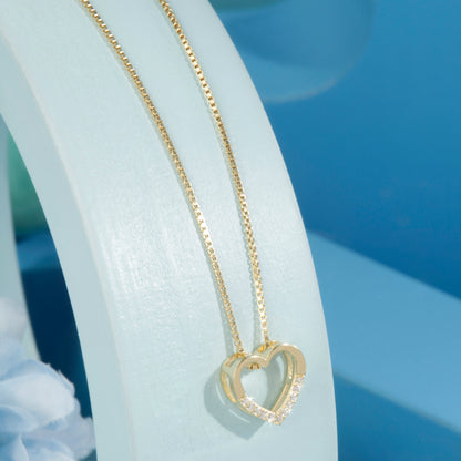 'Shining Heart' Gold Plated Pendant