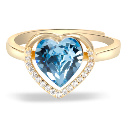 Gold Plated Azure Affection Ring