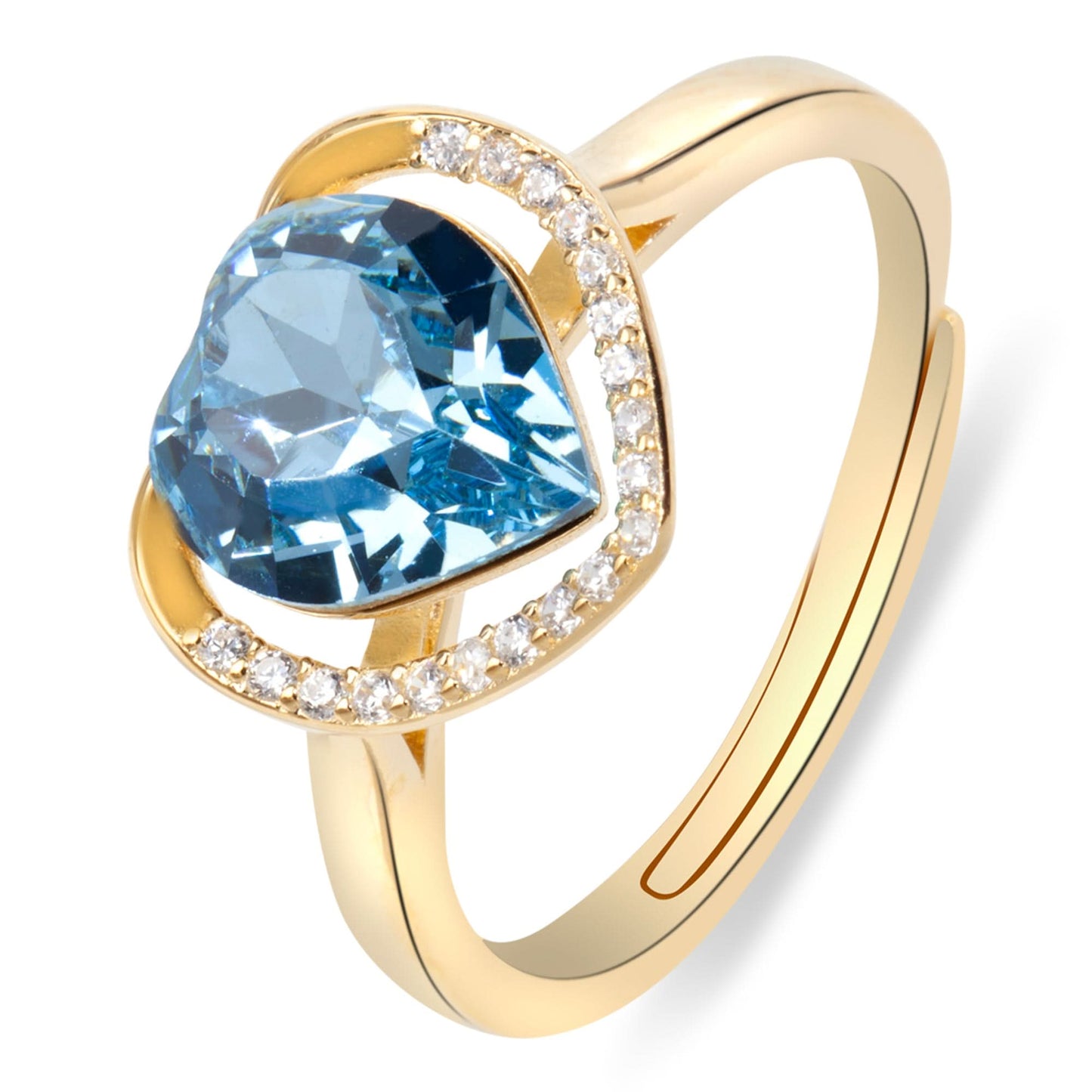Gold Plated Azure Affection Ring