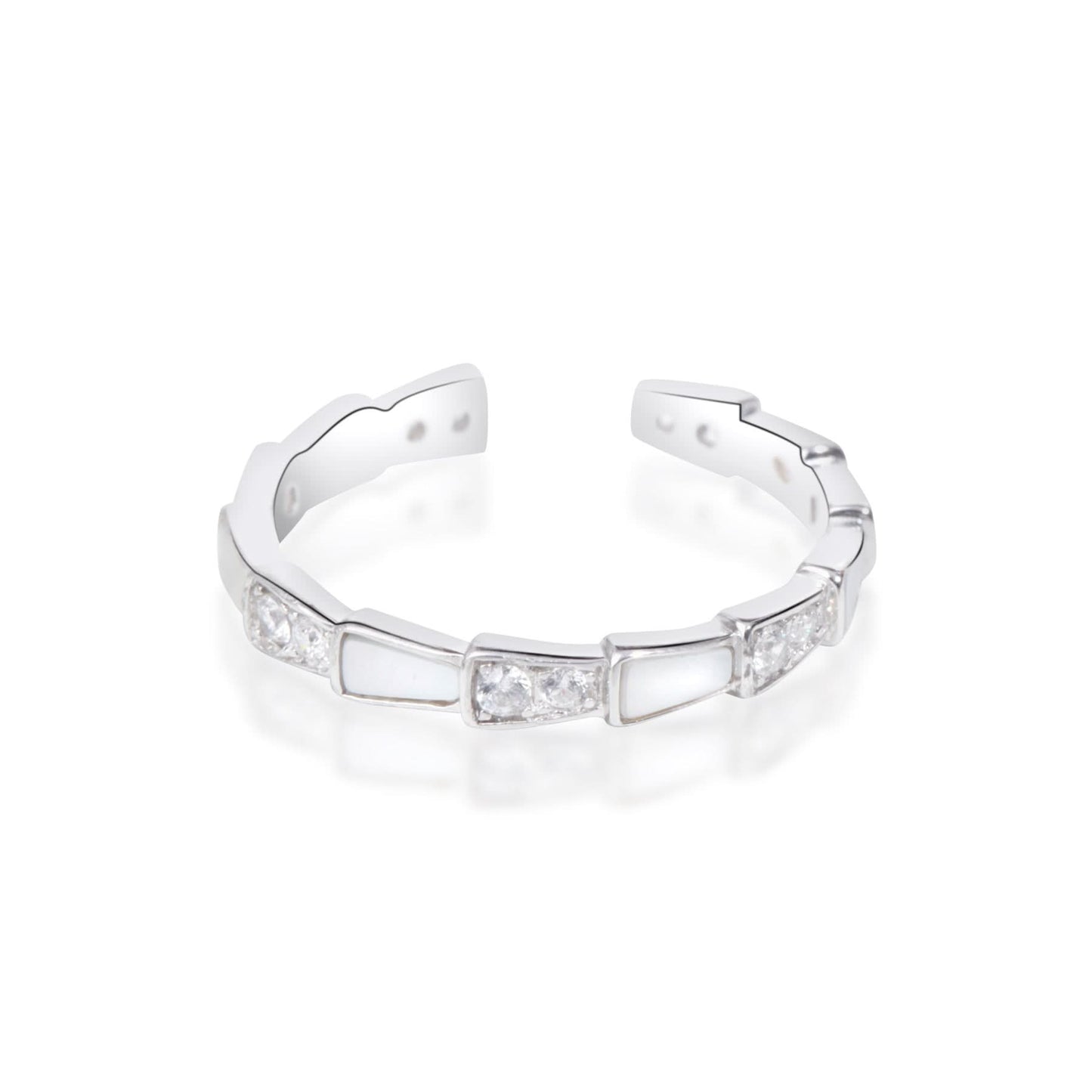 Silver Open Serpenti Viper Ring