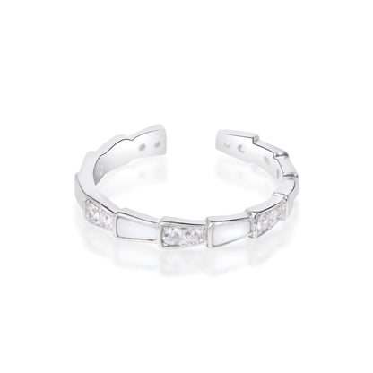 Silver Open Serpenti Viper Ring