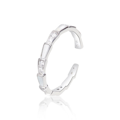 Silver Open Serpenti Viper Ring