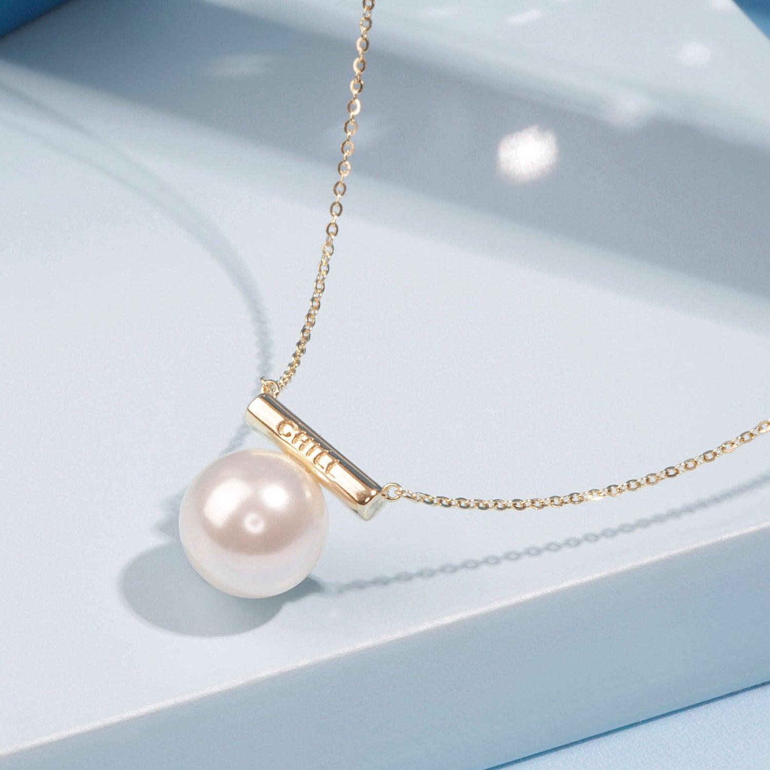 'Freshwater Cultured' White Pearl Pendant