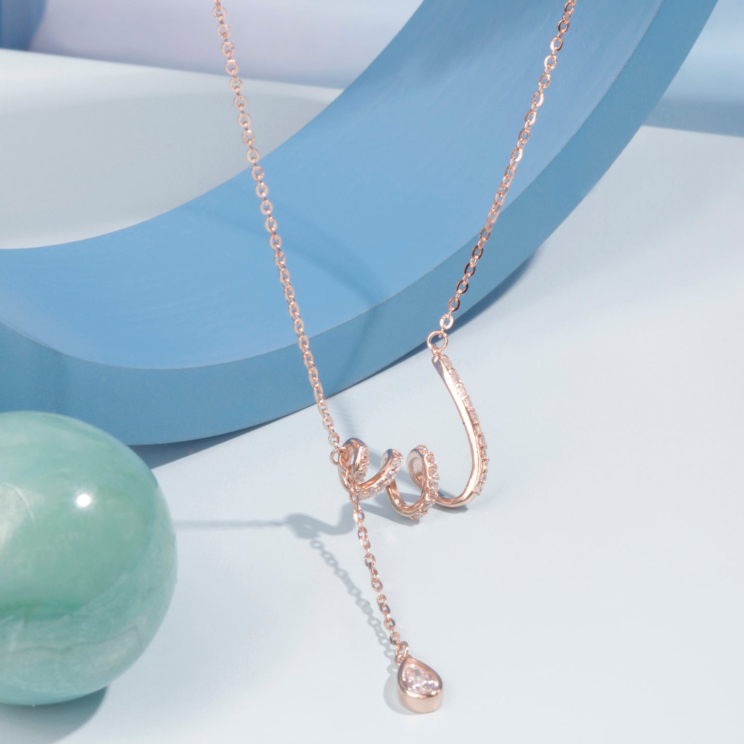 'Helix Rose' Gold Pendant