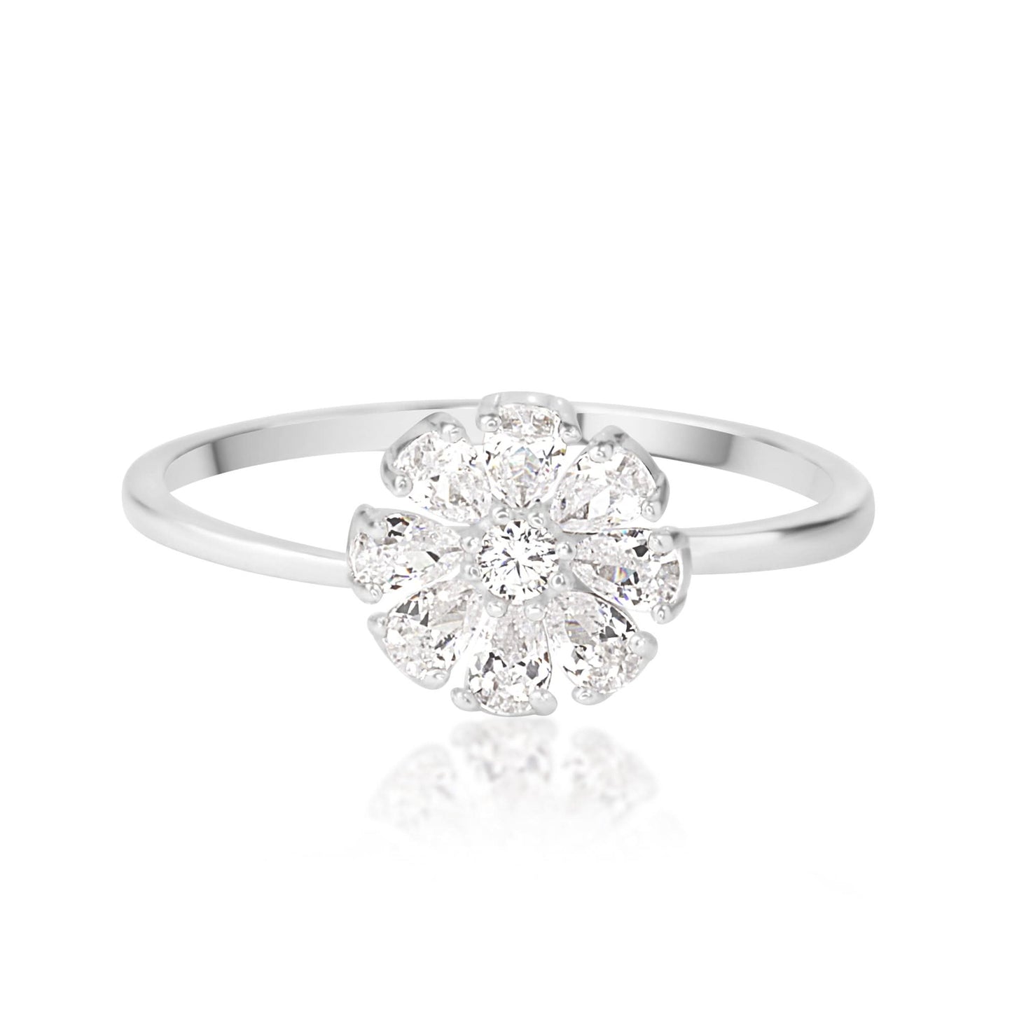 Silver Bloom Enchant Ring