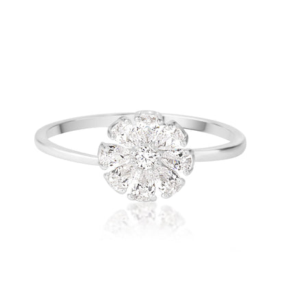 Silver Bloom Enchant Ring