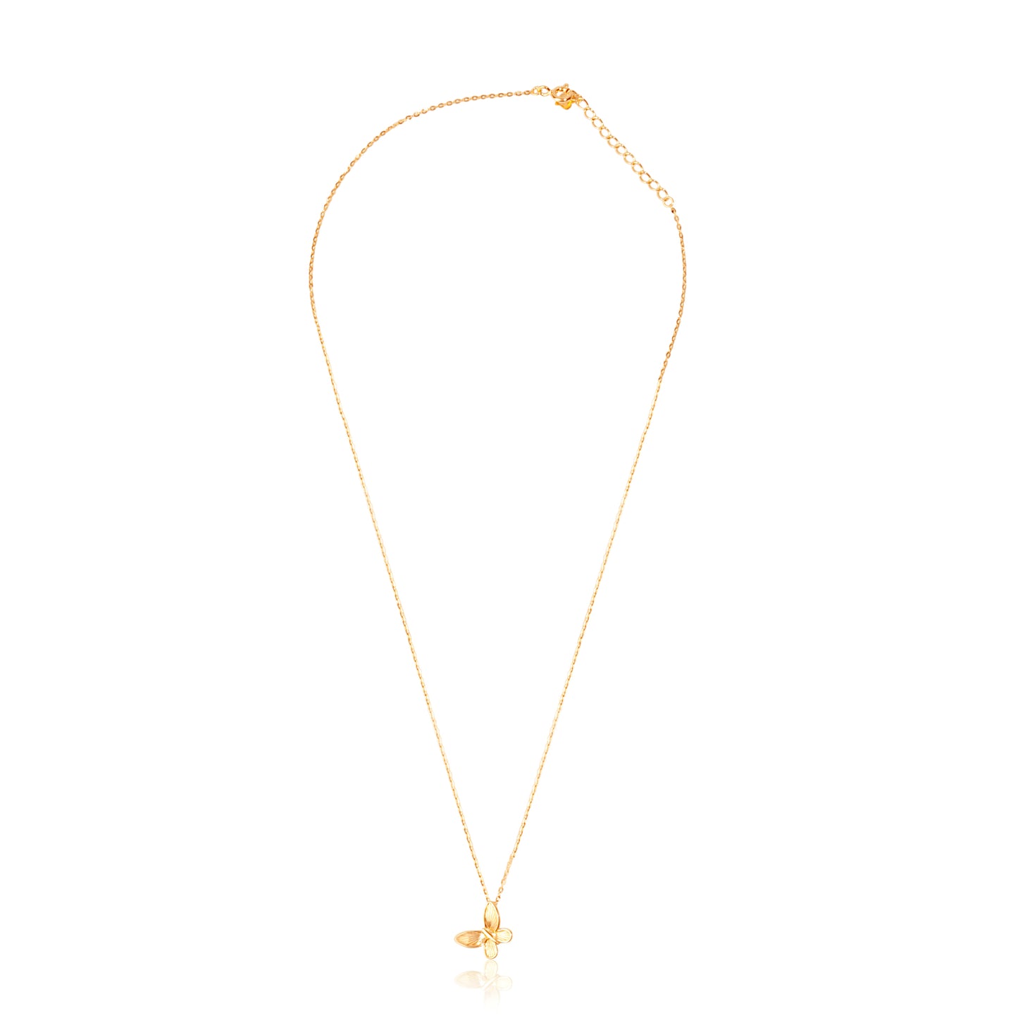 'Golden Flying Butterfly' Gold Plated Pendant