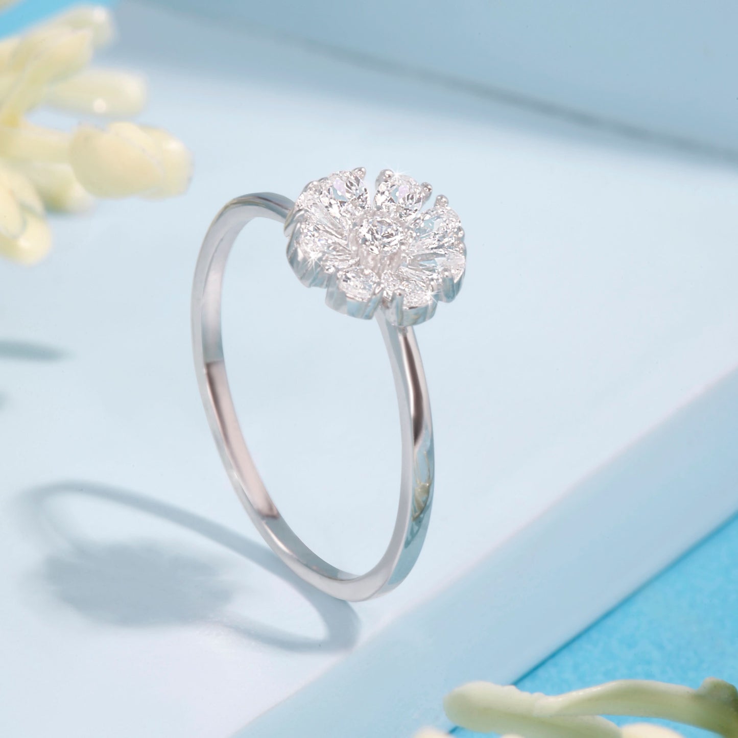Silver Bloom Enchant Ring