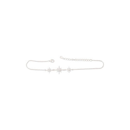 'Shining Star' Silver Anklet