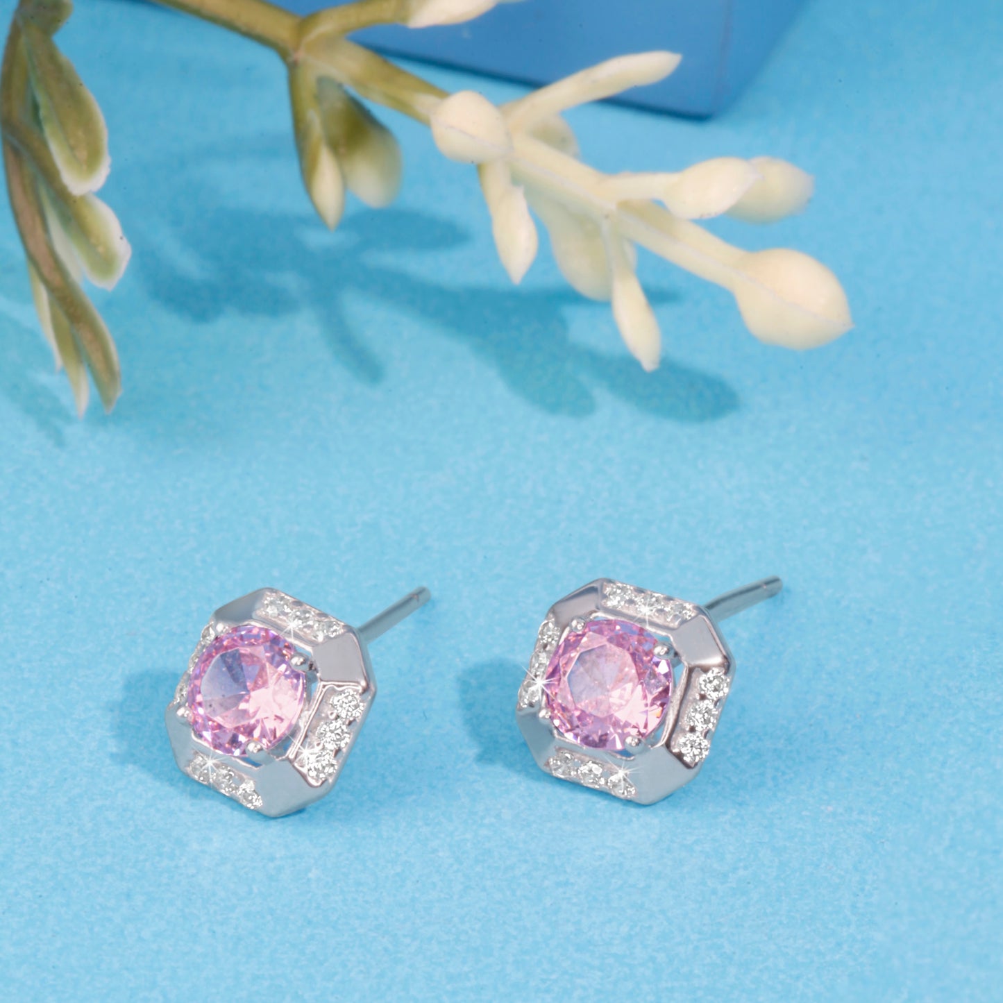 'Cherry Blossom' Silver Earrings