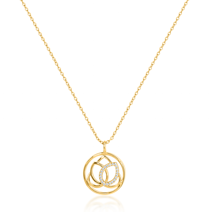 Gold Plated Radiant Lotus Pendant