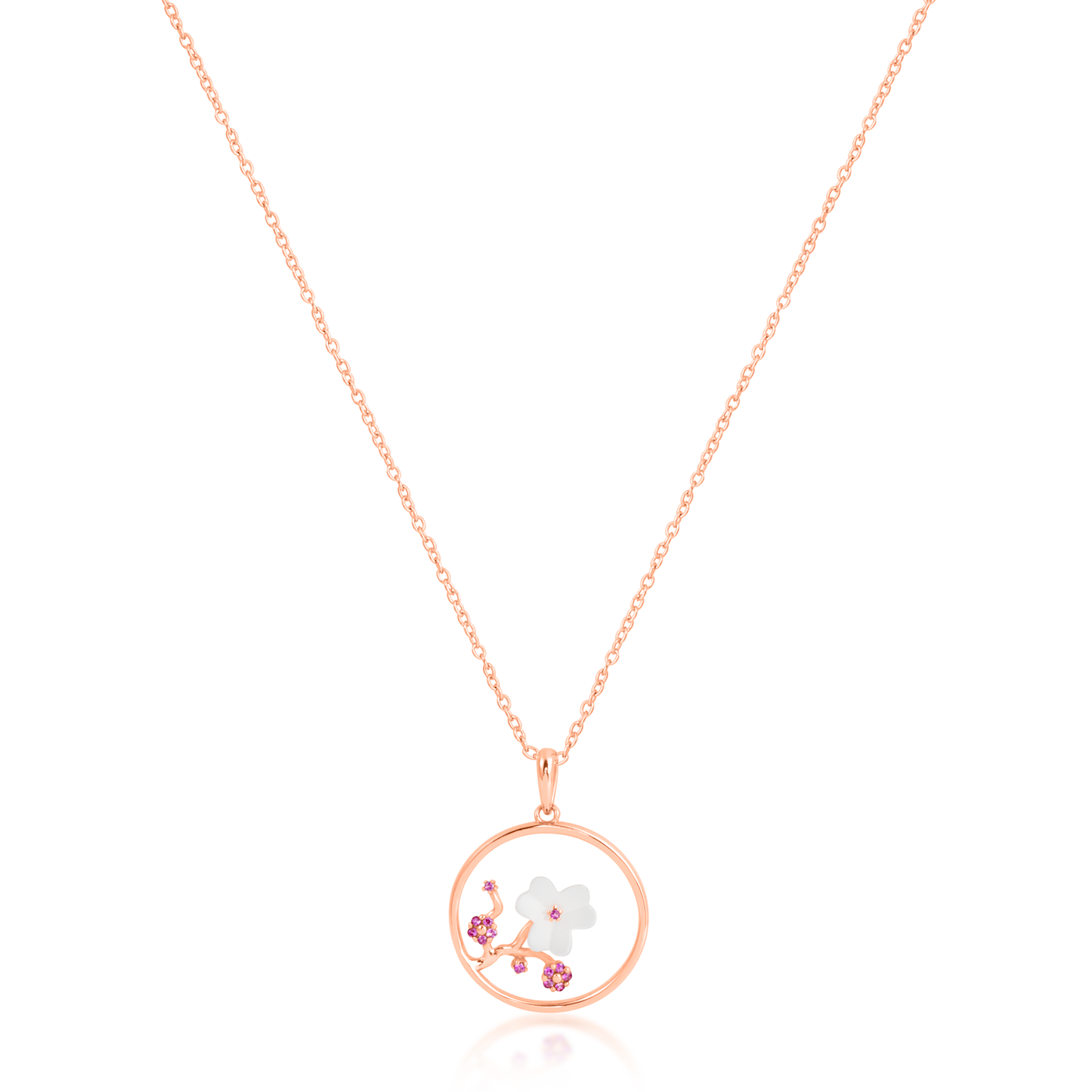 'Flower Garden' Rose Gold Pendant
