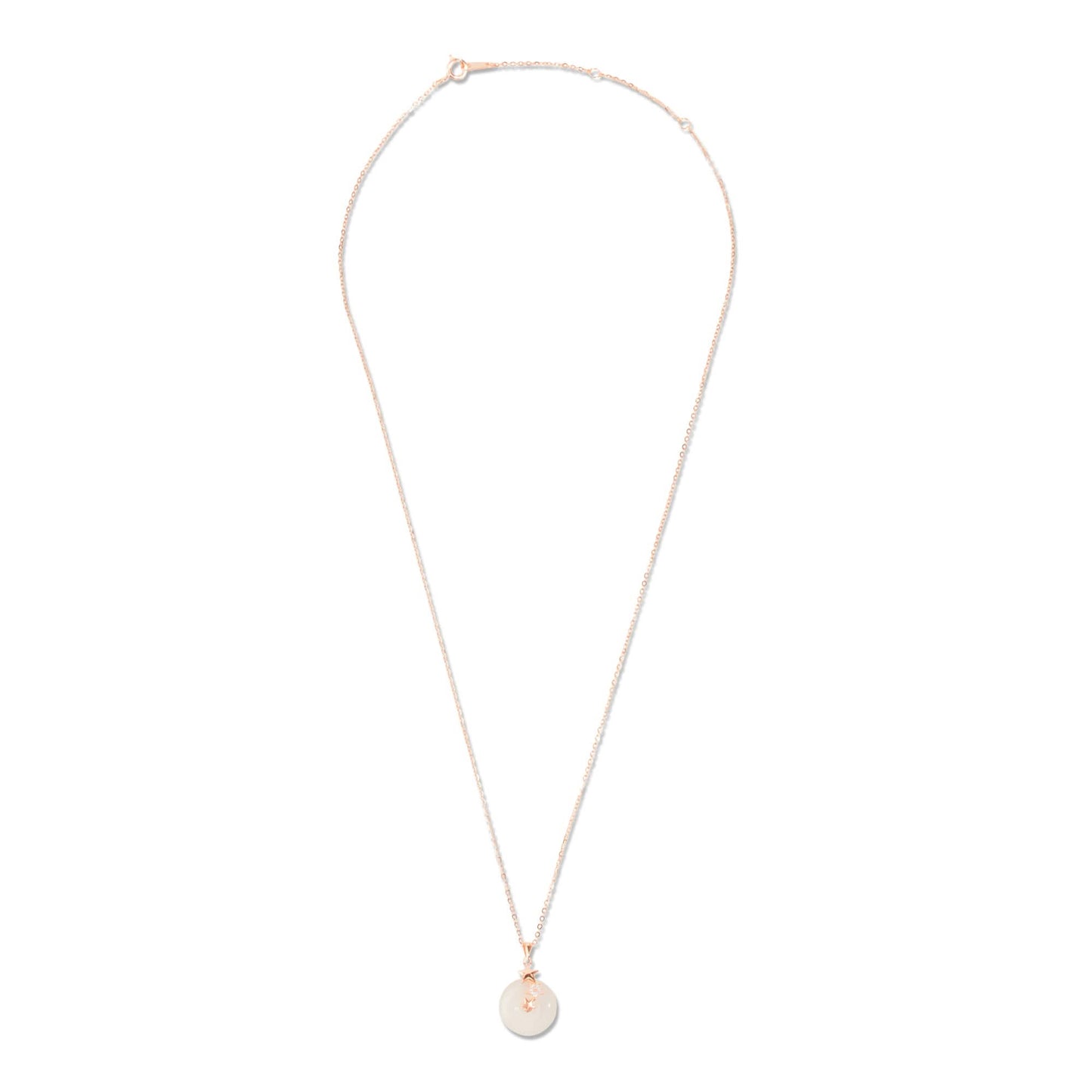 Rose Gold Snowflake Sparkle Pendant