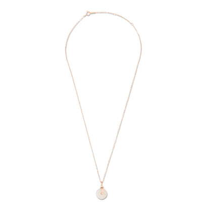 Rose Gold Snowflake Sparkle Pendant