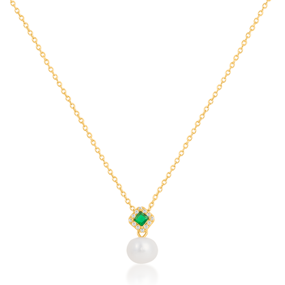 'Classic Grace Pearl' Gold Plated Pendant