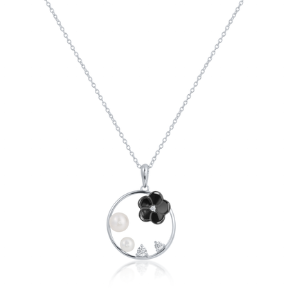 Silver Floral Delight Pendant