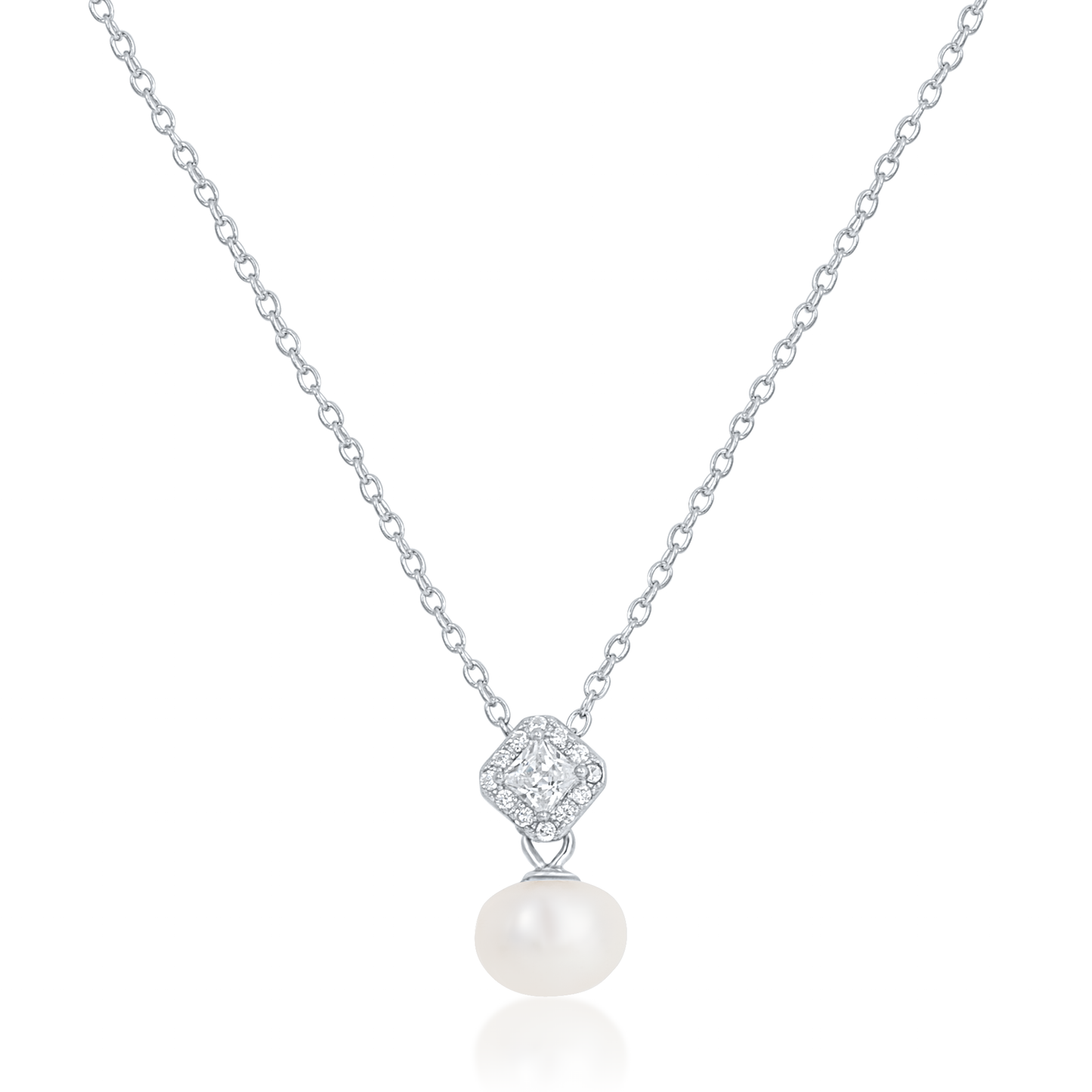 'Iridescent Pearl' Silver Pendant