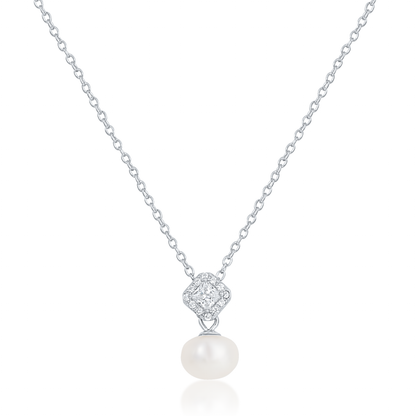 'Iridescent Pearl' Silver Pendant