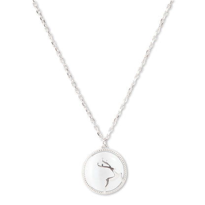 'Mythical Deer' Silver Pendant