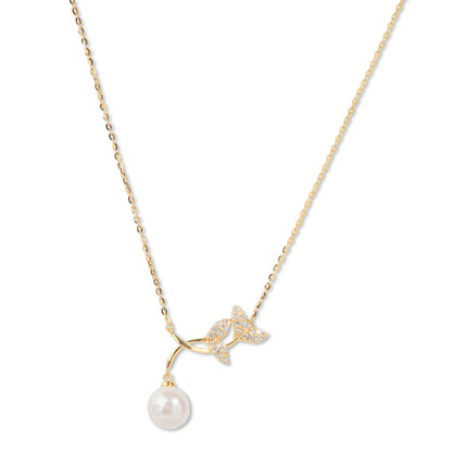 'Mermaid’s Lure Pearl' Gold Plated Pendant