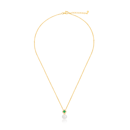 'Classic Grace Pearl' Gold Plated Pendant