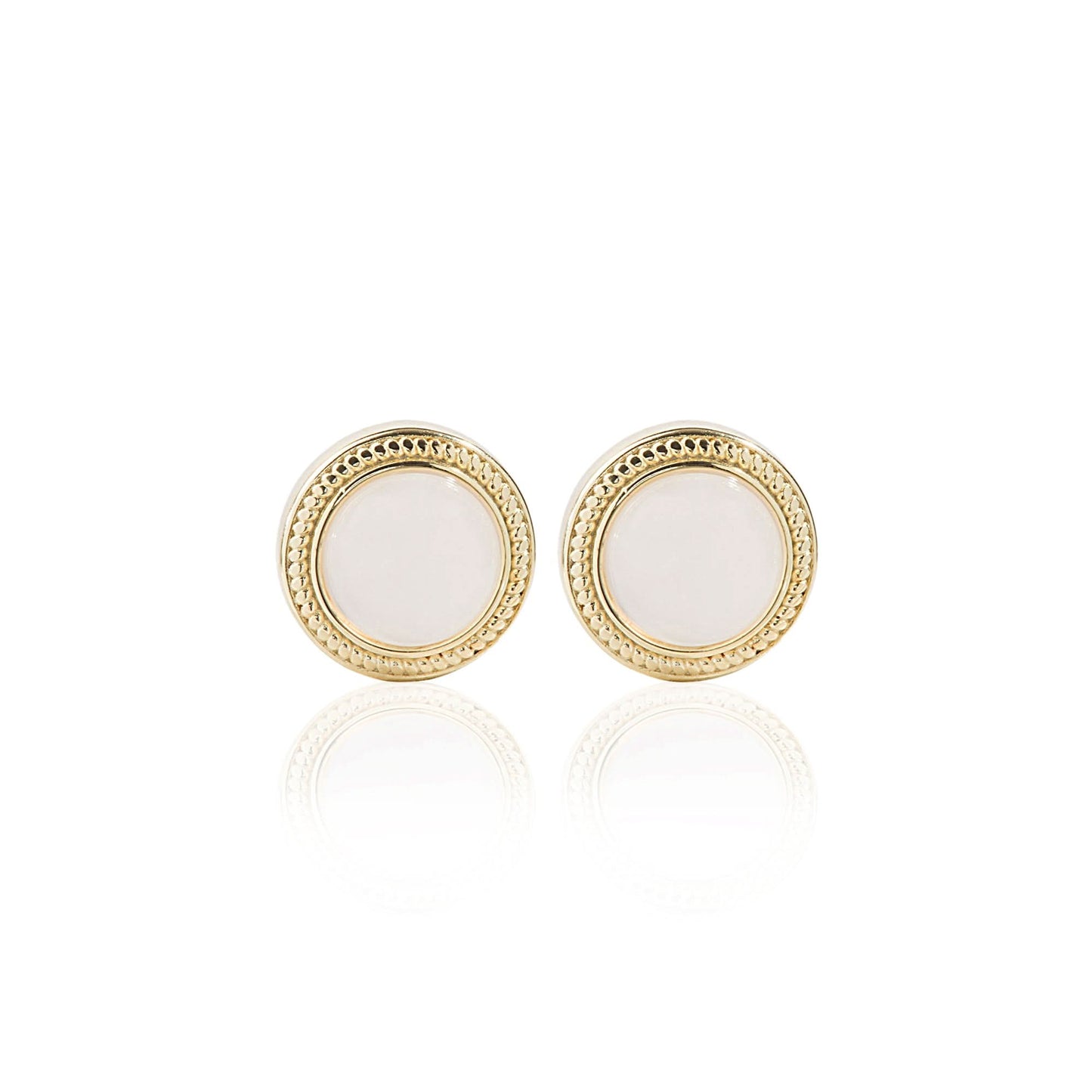 Gold Plated Moonstone Radiance Zirconia Earrings