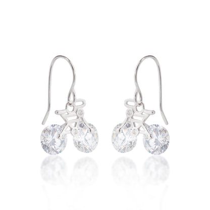 'Silver Cycle' Silver Earrings