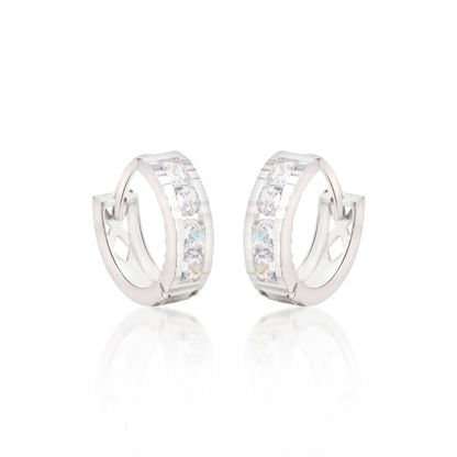Silver Cubic Zirconia Crystal Earrings